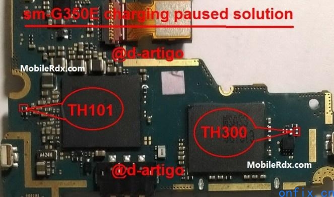 Samsung-G350E-Charging-Paused-Problem-Repair-Solution