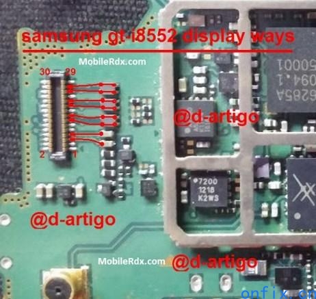 Samsung-GT-I8552-LCD-Connector-Problem-Ways-Solution-Jumper