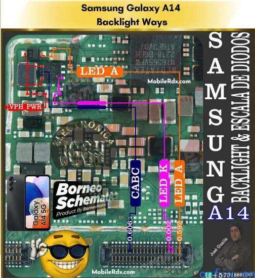 Samsung-Galaxy-A14-SM-A146-Backlight-Ways