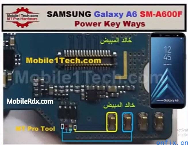 Samsung-Galaxy-A6-A600F-Power-Key-Ways-On-Off-Button-Jumper