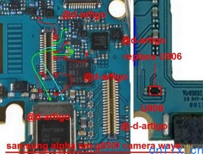 Samsung-Galaxy-Alpha-G850F-Camera-Problem-Repair-Solution-Ways-Jumper