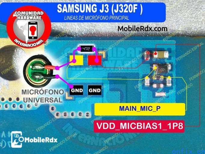 Samsung-Galaxy-J3-J320F-Mic-Ways-Mic-Problem-Jumper-Solution