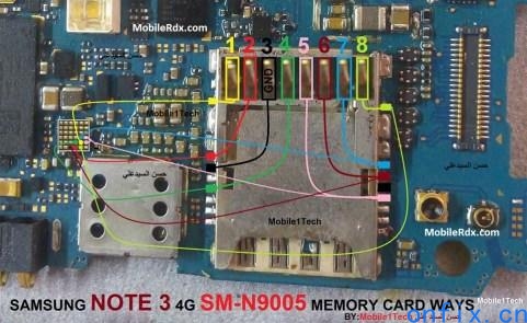 Samsung-Galaxy-Note-3-N9005-MMC-Ways-Memory-Card-Solution
