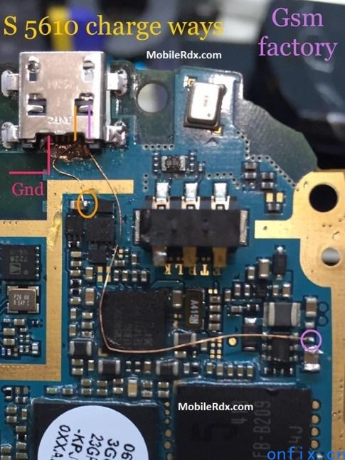 Samsung-S5610-Charging-Problem-Jumper-Solution