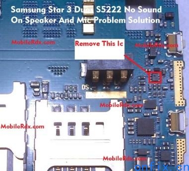 Samsung-Star-3-Duos-S5222-Speaker-And-Mic-Problem-Repair-Ic-Solution-Ways