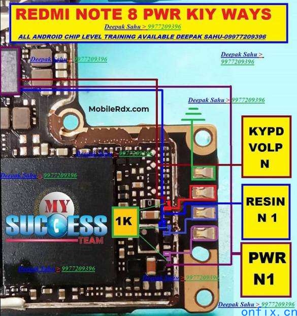 Redmi-Note-8-Power-Key-Way-Volume-Button-Jumper-Solution