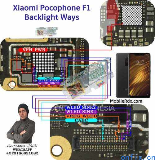 Xiaomi-Pocophone-F1-Backlight-Ways-Repair-Display-Light-Problem